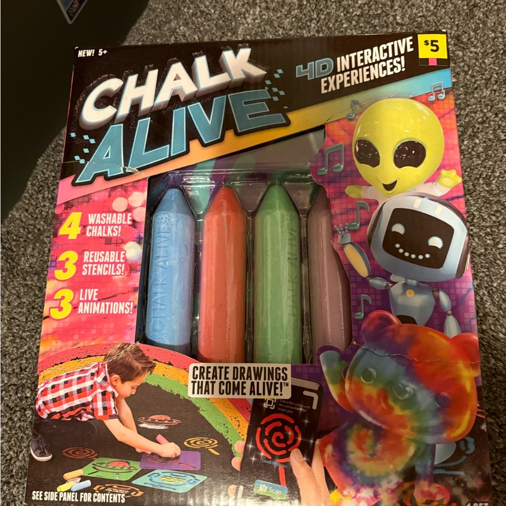Chalk Alive 4D Interactive Chalk Set - Multicolor